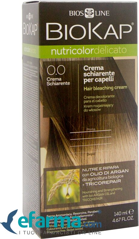 BIOKAP Bios Line Nutricolor 0.0 Tinta Per Capelli Crema Schiarente