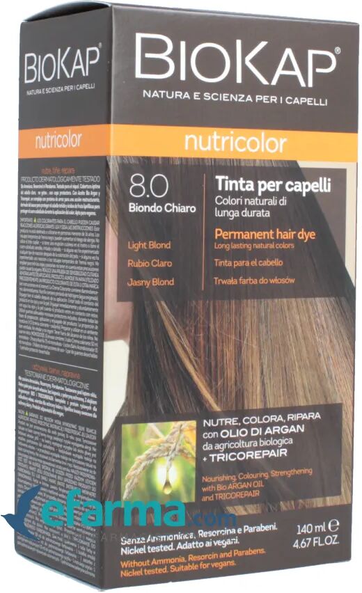 BIOKAP Nutricolor 8 Tinta Per Capelli Biondo Chiaro