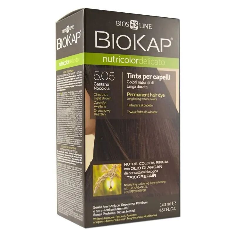 BIOKAP Nutricolor Delicato 5.05 Tinta Per Capelli Castano Nocciola