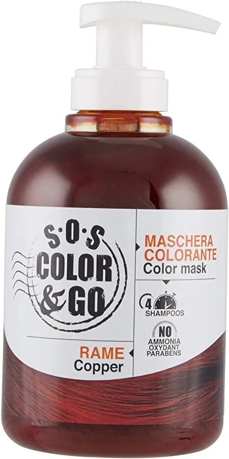 S.O.S. Color & Go Maschera Colorante Rame Con Effetto Riflettente 300 ml