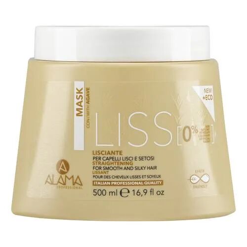 Alama Liss Maschera Lisciante Per Capelli Lisci e Setosi 500 ml