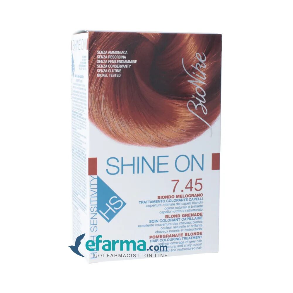 Bionike Shine On HS 7.45 Biondo Melograno Trattamento Colorante Capelli