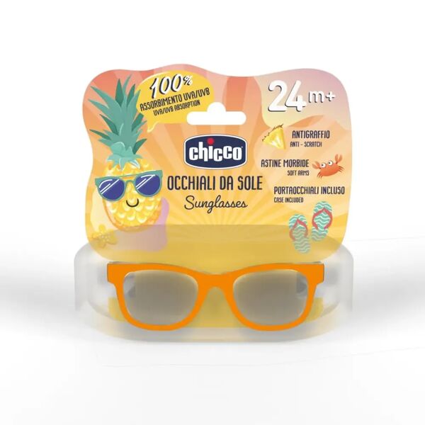 chicco occhiali da sole per bambino +24 mesi con lente specchio colore blu e arancione