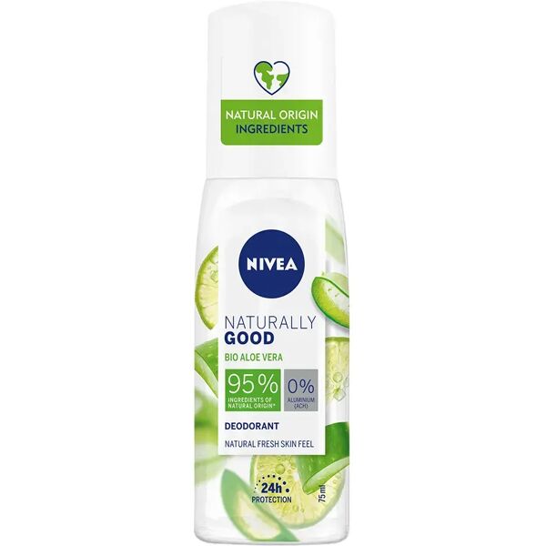 nivea naturally good deodorante pump spray bio aloe vera 75 ml