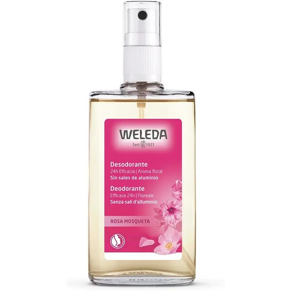 weleda deodorante spray alla rosa mosqueta 100 ml