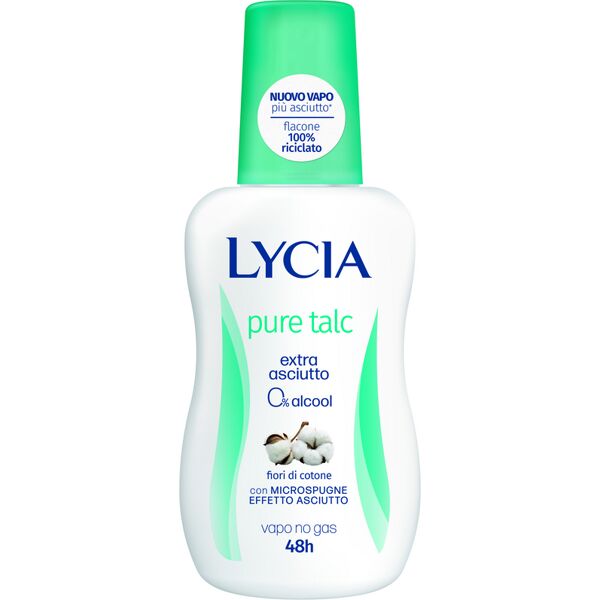 lycia pure talc deodorante vapo anti odore 48h extra asciutto 75 ml