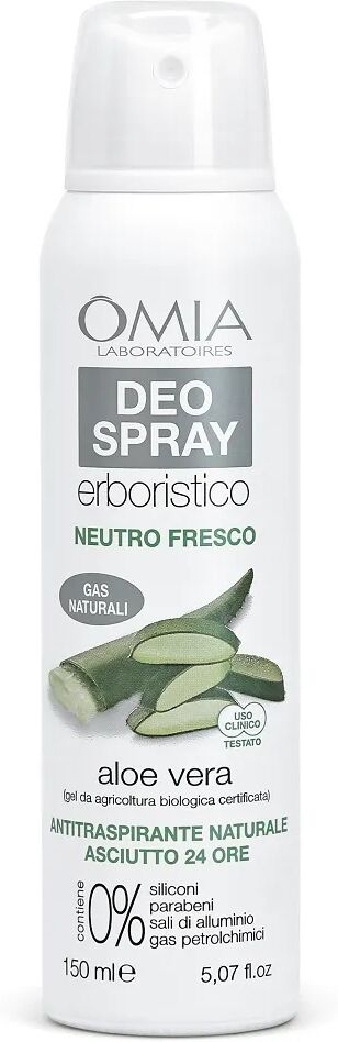 omia deo spray erboristico con aloe vera 150 ml