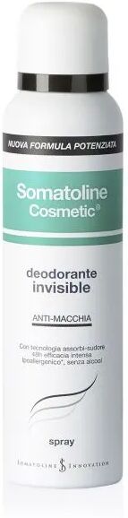 somatoline skinexpert somatoline cosmetic deodorante invisibile spray antimacchia 150 ml