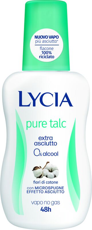 lycia pure talc deodorante vapo anti odore 48h extra asciutto 75 ml