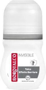 borotalco deodorante roll-on invisibile grigio con talco effetto barriera zero aloni 50ml