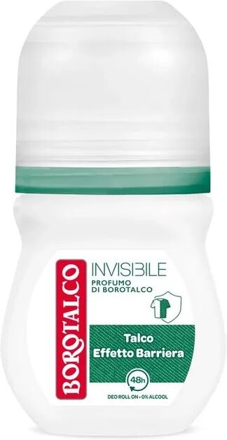 borotalco deodorante roll-on invisibile verde con talco effetto barriera zero aloni 50 ml