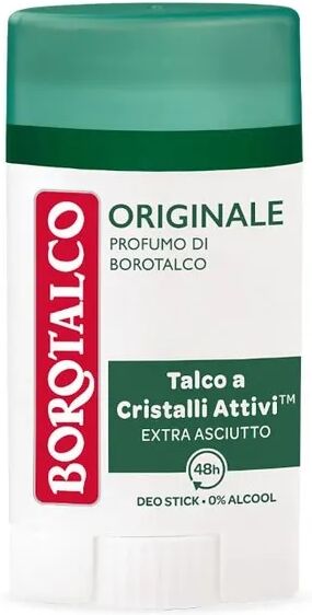 borotalco original deodorante stick con talco e cristalli attivi tripla protezione asciutta profumo di 40 ml