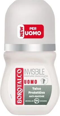 borotalco deodorante uomo roll-on invisibile anti-macchie profumo muschiato 50 ml