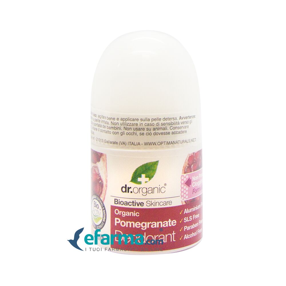 dr. organic pomegranate deodorant deodorante al melograno 50 ml