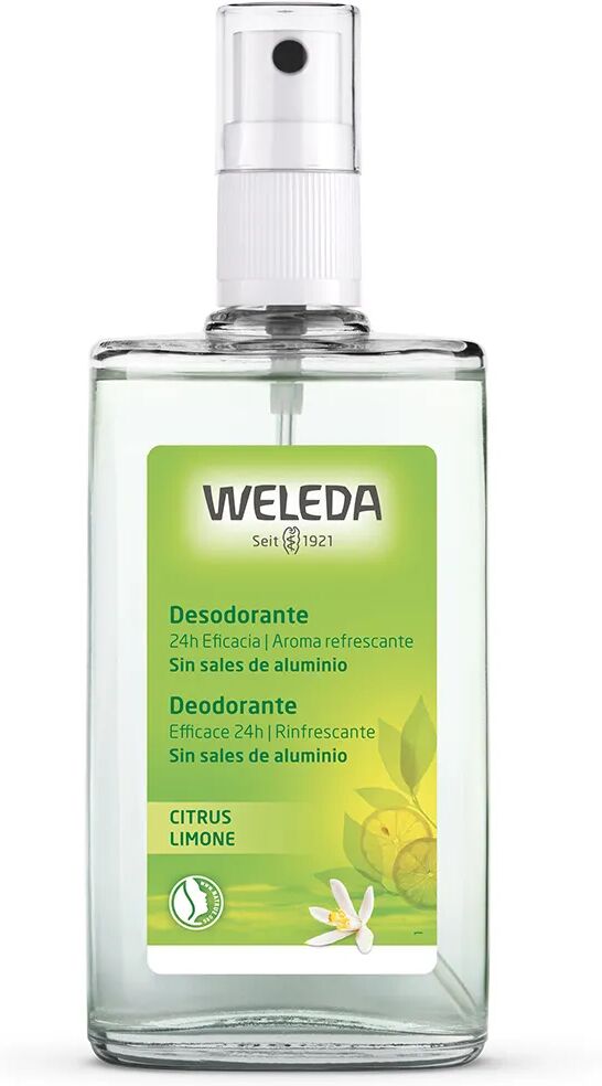 weleda deodorante spray purificante al limone 100 ml