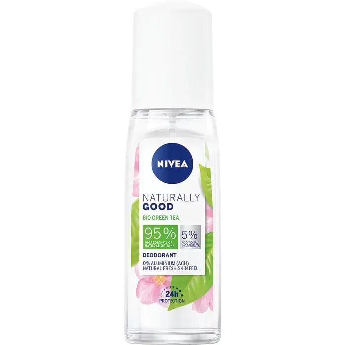 nivea naturally good deodorante pump spray bio green tea 75 ml