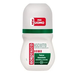 Borotalco Deodorante Uomo Roll-on Asciutto Con Talco Assoluto Senza Alcool Profumo 50 Ml