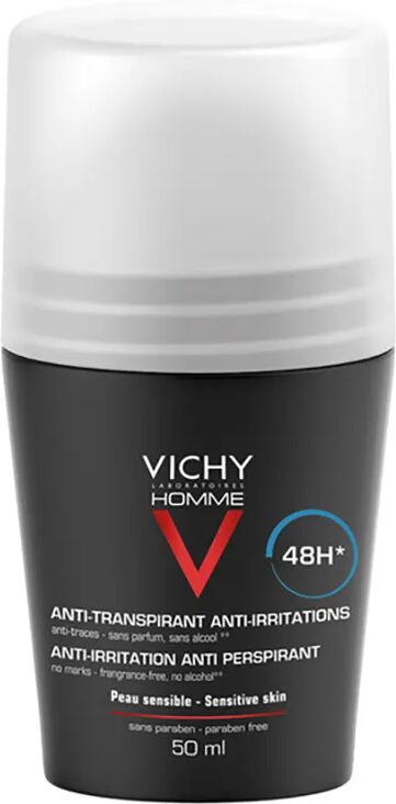 Vichy Homme Deodorante Roll-On 48h Pelle Sensibile 50 ml