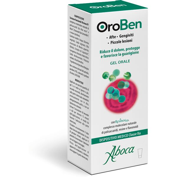 aboca oroben gel orale afte e gengiviti 15 ml