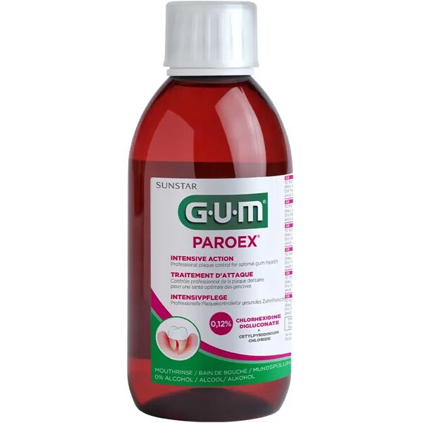 gum paroex collutorio 0.12% clorexidina per gengiviti parodontiti 300 ml