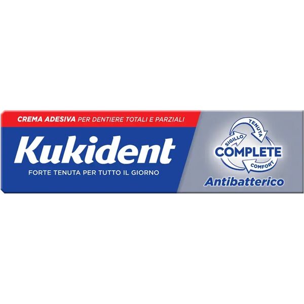 kukident complete con antibatterico crema adesiva protesi dentali 40 g