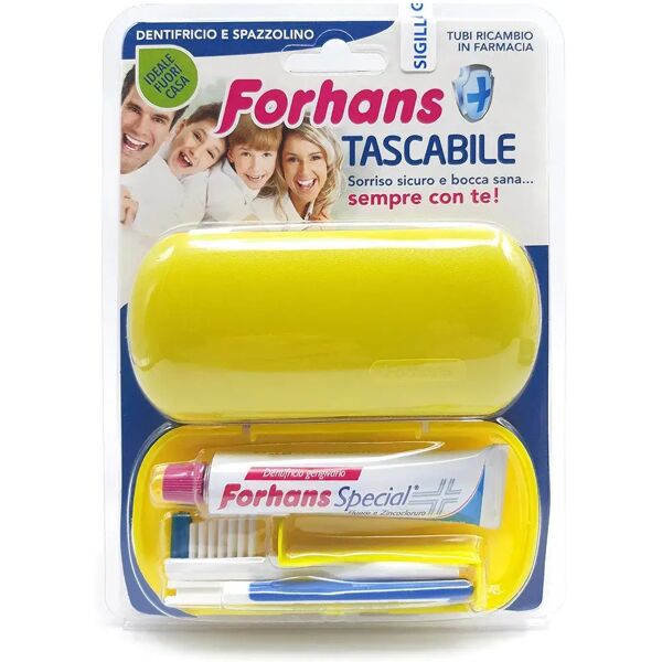 forhans tascabile travel kit spaxxolino + dentrifricio speciale da 12 , 5 ml