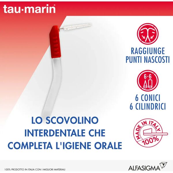 tau-marin set interdentale scovolini anti placca 4 misure