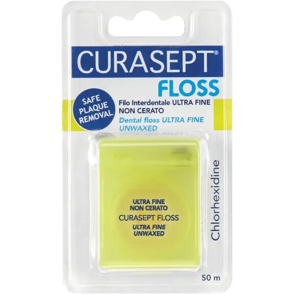 curasept classico floss filo interdentale ultra fine non cerato clorexidina 50 m