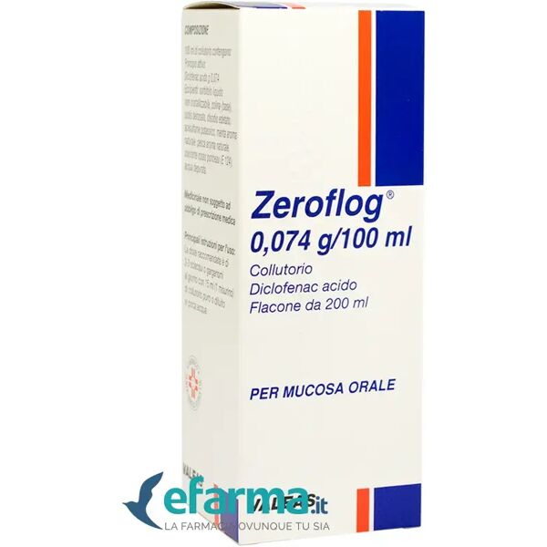 zeroflog 0,074g / 100ml diclofenac acido collutorio flacone 200 ml