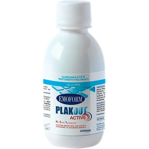 emoform plak out active 0,12% collutorio con clorexidina 200 ml