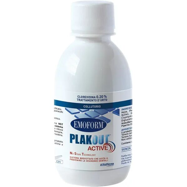 emoform plak out active 0,20% collutorio con clorexidina 200 ml