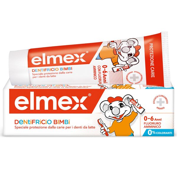 elmex bimbi dentifricio bambini 0-6 anni protezione carie 50 ml