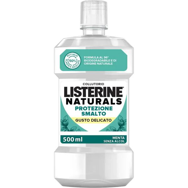 listerine naturals collutorio protezione smalto gusto delicato 500 ml