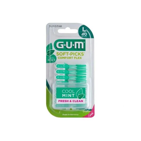 gum soft pick comfort flex menta fresca scovolino taglia l 40 pezzi