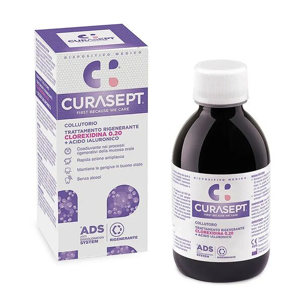 curasept ads clorexidina 0,20 + acido ialuronico collutorio trattamento rigenerante 200 ml