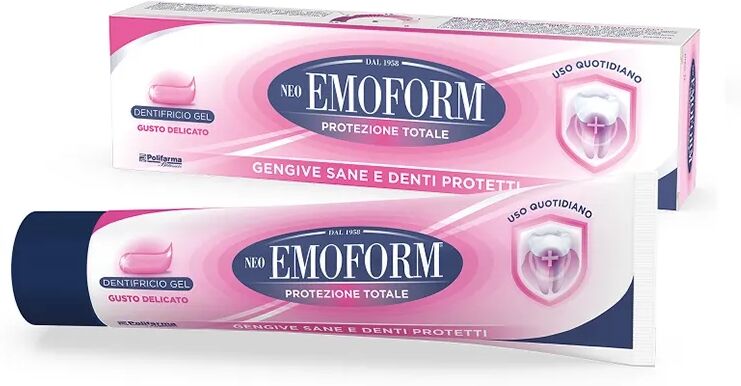 emoform neo protezione totale e gengive sane dentifricio in gel gusto delicato 100 ml