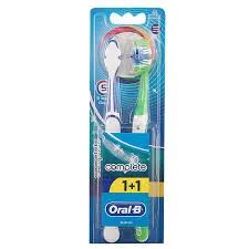 oral-b complete 5 way clean spazzolino manuale medio 40 mm 2 pezzi