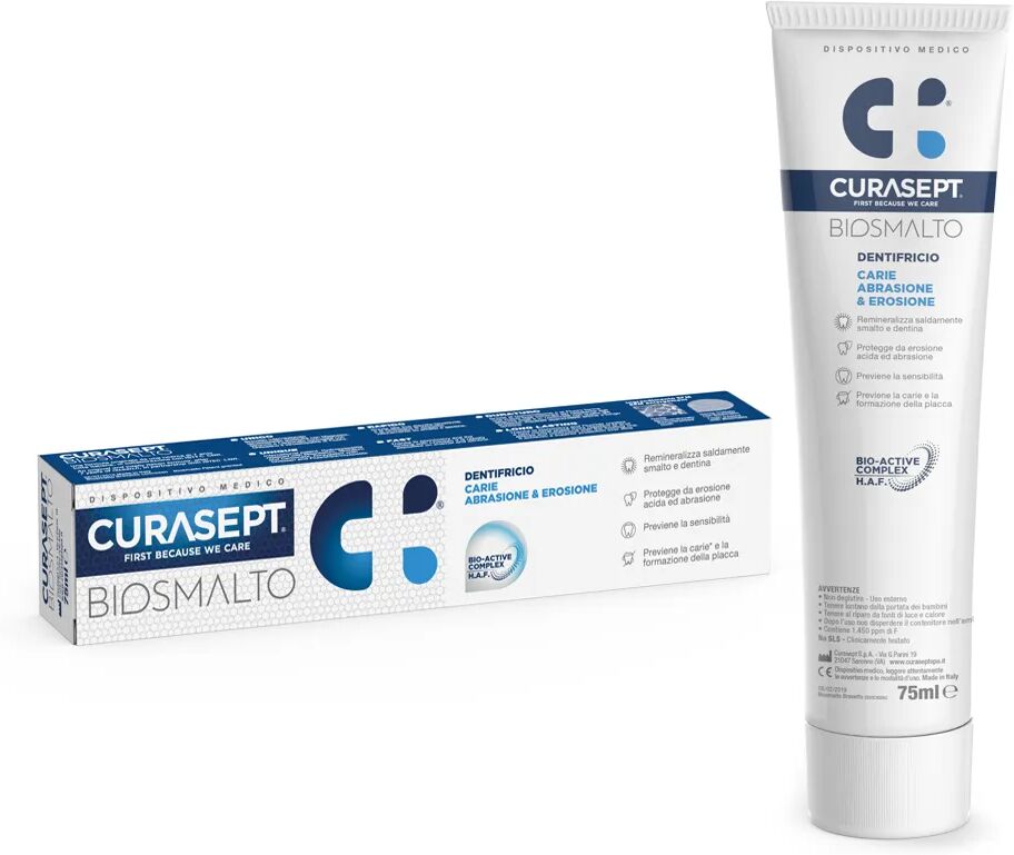 curasept biosmalto dentifricio protezione carie 75 ml