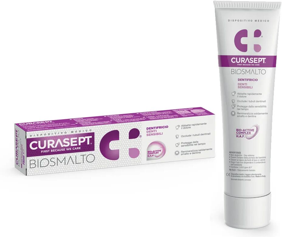 curasept biosmalto denti sensibili dentifricio 75 ml