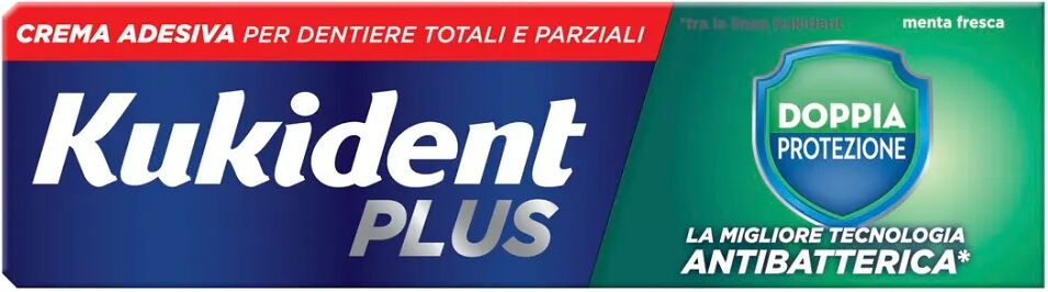 kukident plus dual protect crema adesiva protesi dentali 40 g