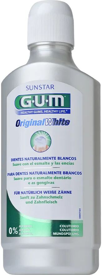 gum original white collutorio sbiancante denti bianchi 500 ml