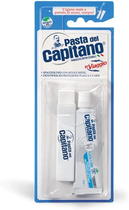 pasta del capitano kit viaggio igiene orale dentifricio e spazzolino