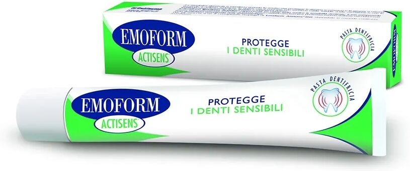 emoform dentifricio actisens per denti sensibili gusto delicato e fresco 75 ml