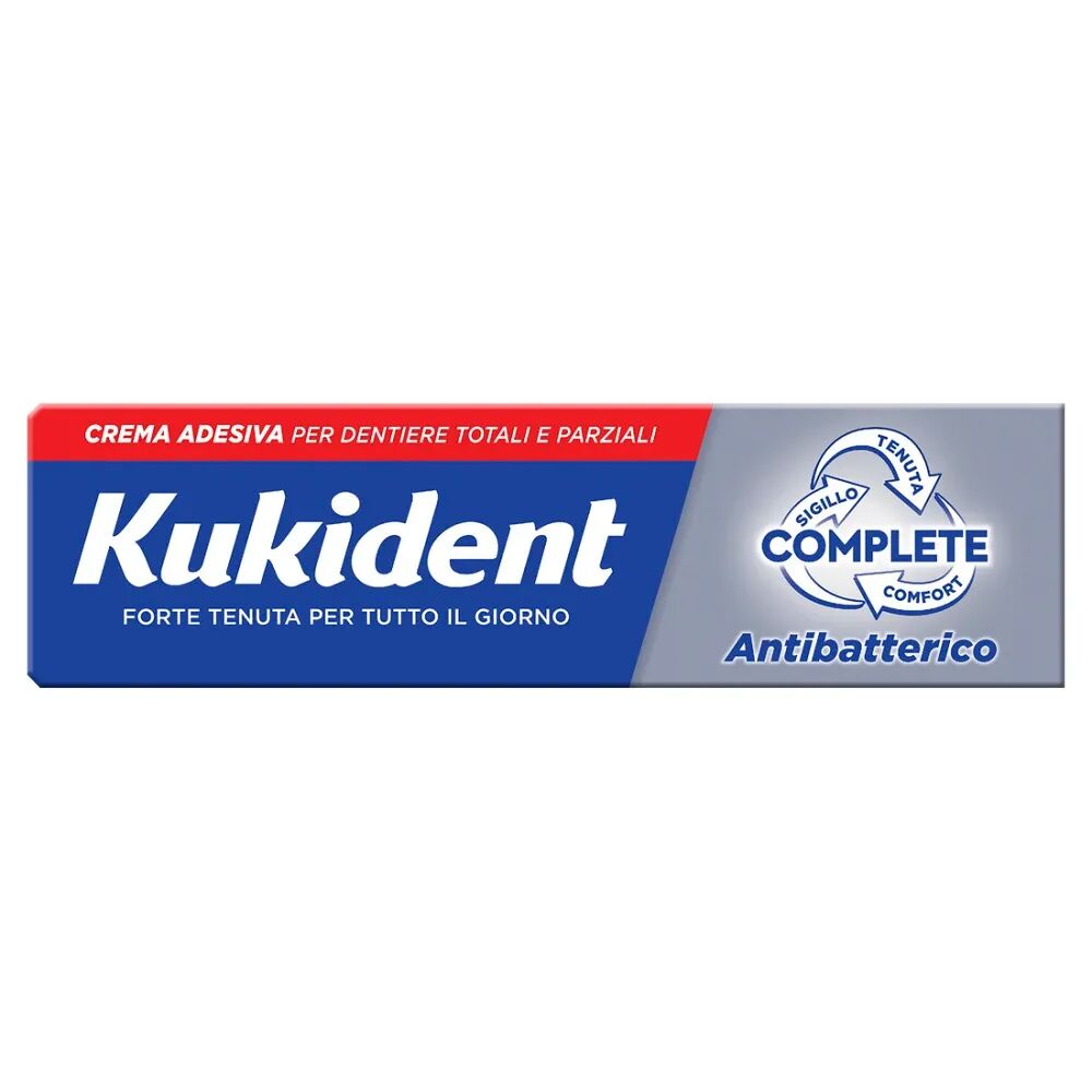 kukident complete con antibatterico crema adesiva protesi dentali 40 g