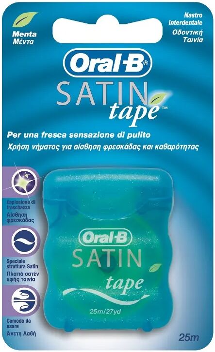 oral-b satintape filo interdentale alla menta 25 metri