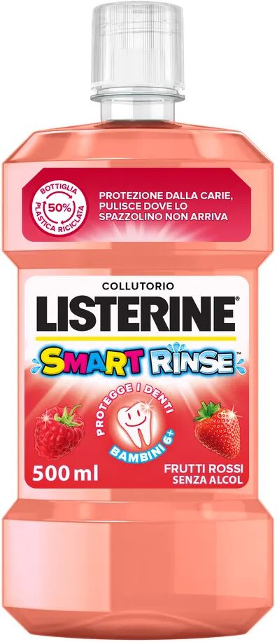 listerine smart rinse collutorio bambini protezione carie 500 ml