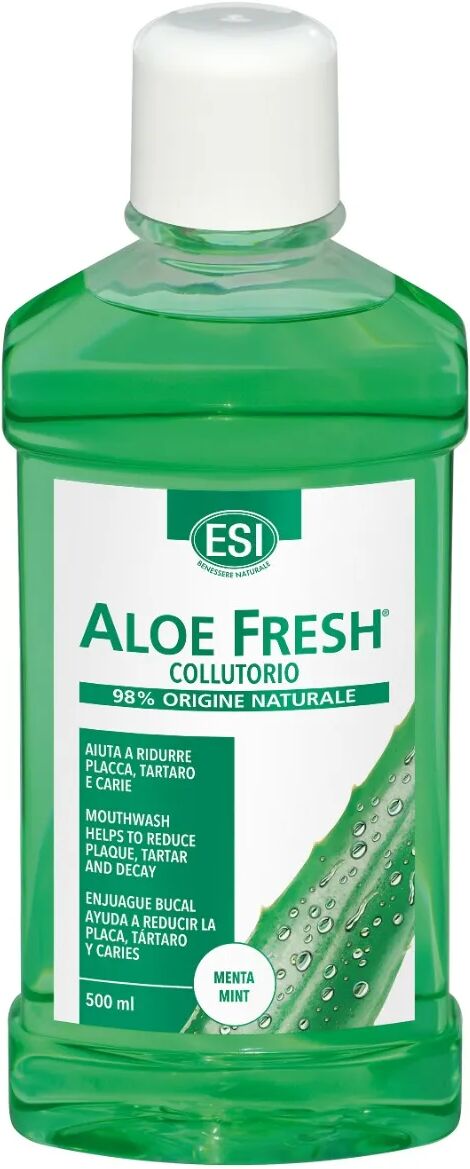 esi aloe fresh collutorio naturale antibatterico all'aloe vera 500 ml