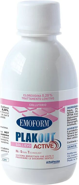 emoform plak out active sollievo collutorio ad azione antiplacca intensiva 200 ml