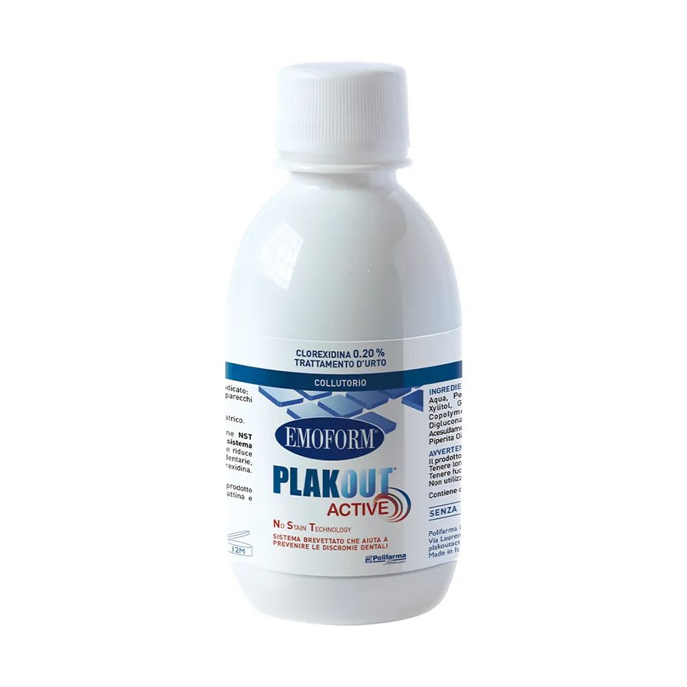 emoform plak out active 0,20% collutorio con clorexidina 200 ml