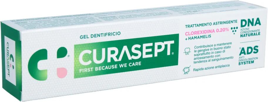 curasept gel dentifricio ads dna trattamento astringente 75ml